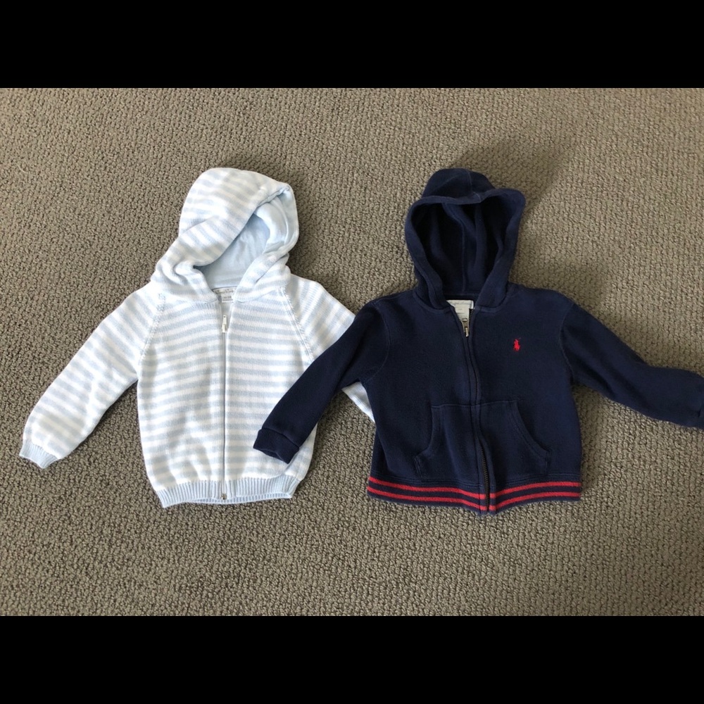 LAST CHANCE Set of 2 sweater-hoodies. 18-24 months
